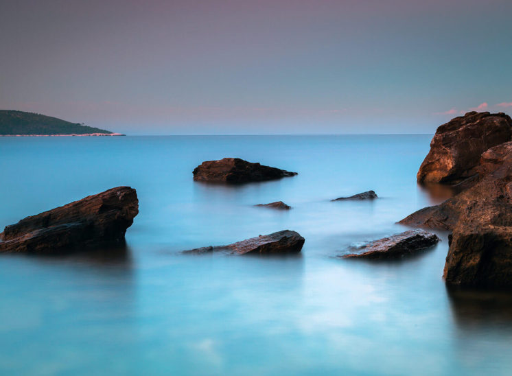 Long exposure landscape in the Island of Thassos